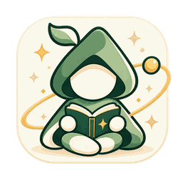 The Sossefy app icon — Sosse reading, ringed by a spark